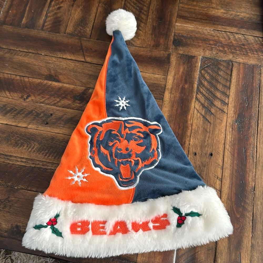 Chicago Bears Christmas Santa hat